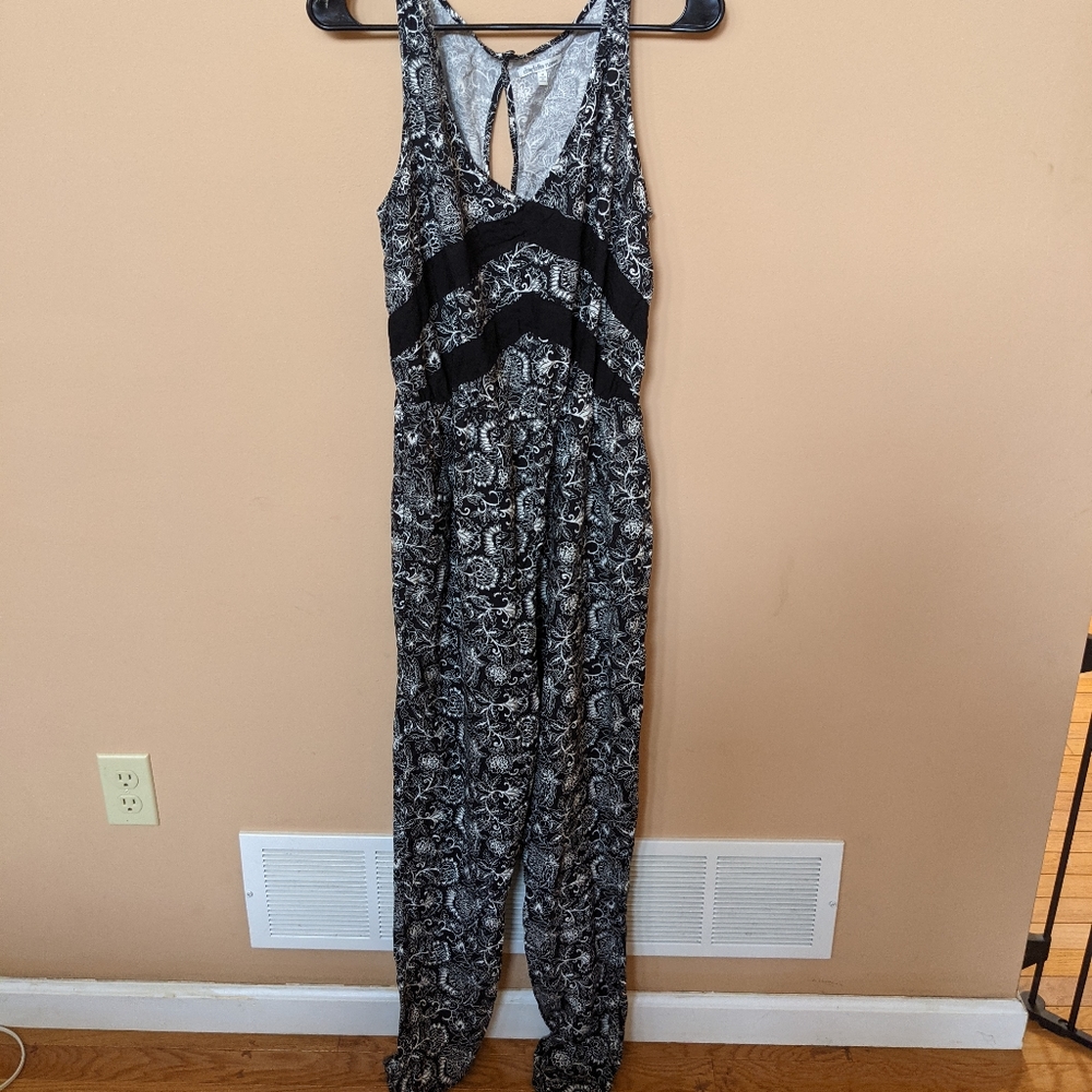 Black floral Jumpsuit